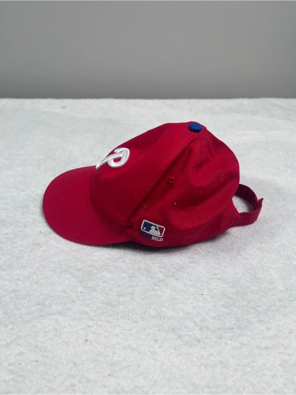 Youth Red Baseball Cap with White 'P' Logo
